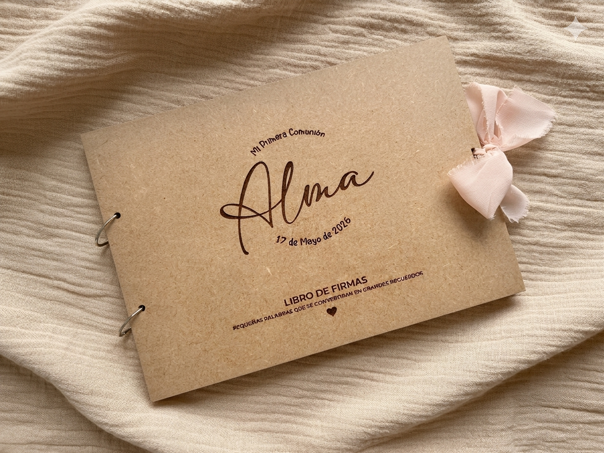Álbum de firmas para Comunión personalizado