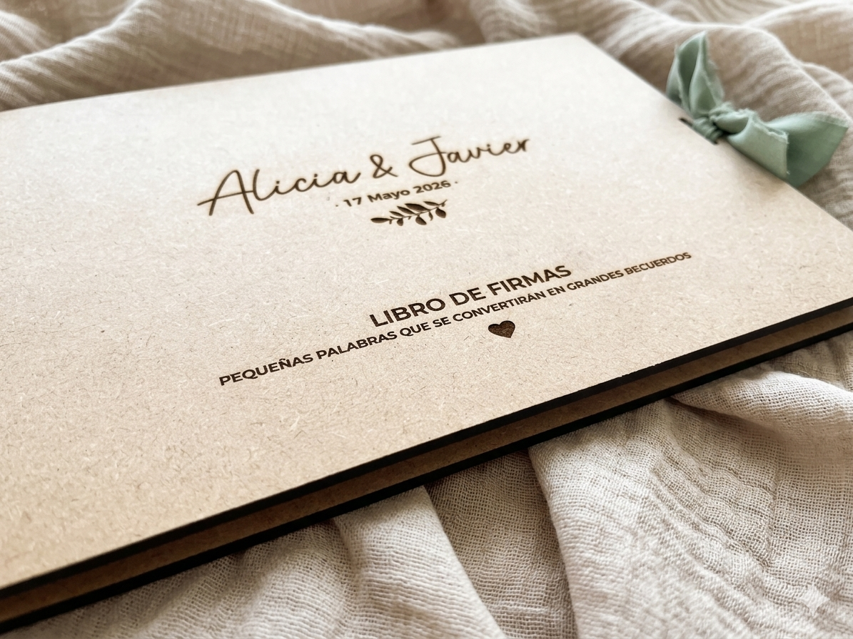 Álbum de firmas y recuerdos personalizado