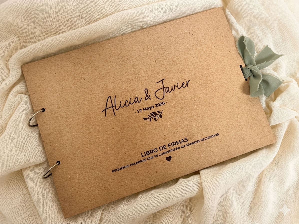 Álbum de firmas y recuerdos personalizado