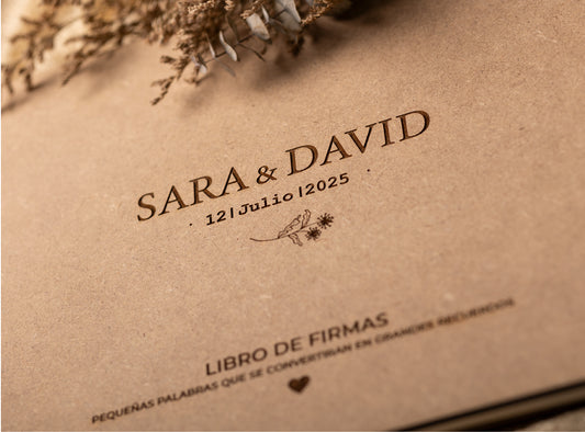 Álbum de firmas y recuerdos personalizado
