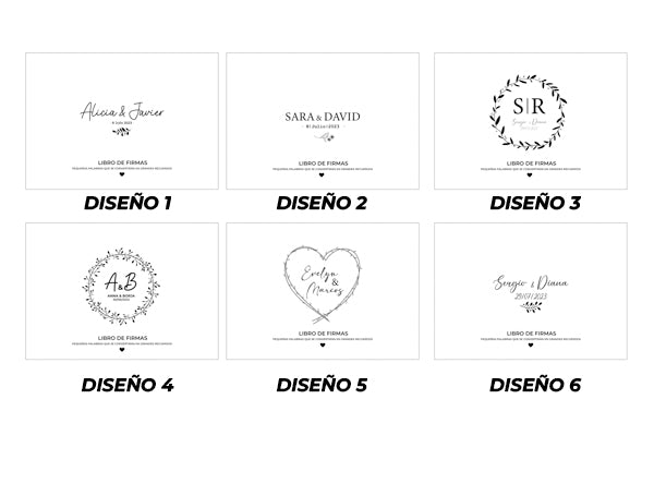 Álbum de firmas y recuerdos personalizado