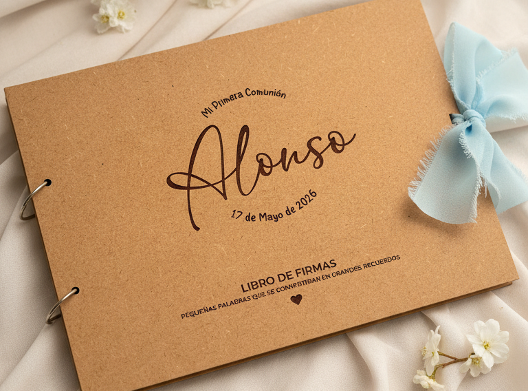 Álbum de firmas para Comunión personalizado
